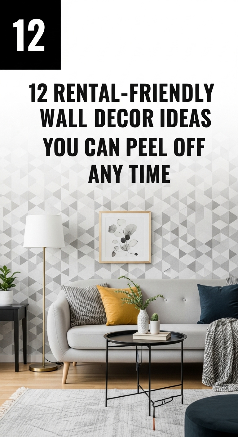Rental-Friendly Removable Wall Decor Ideas